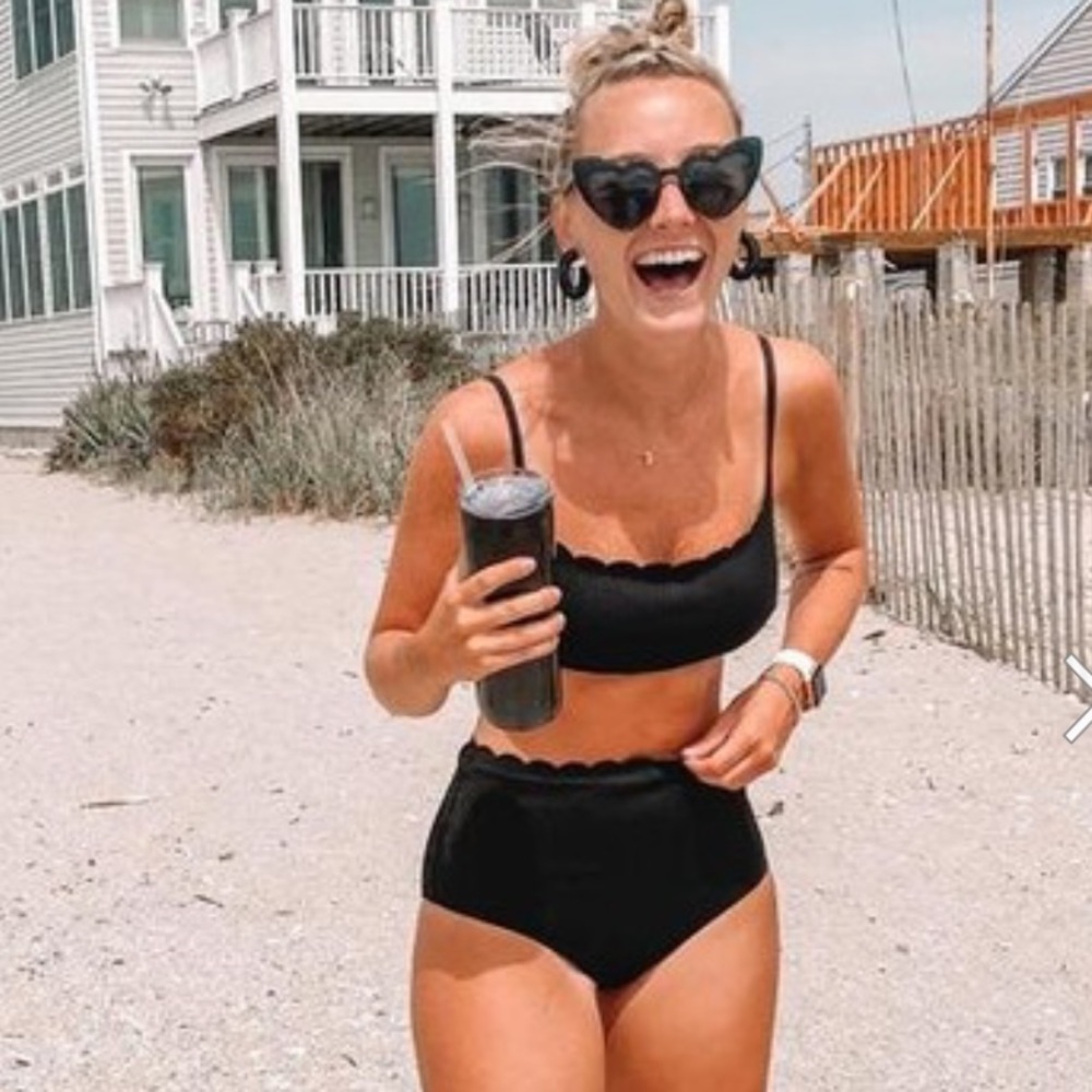 Aerie Waffle Bikini SET - Top & Bottom – Scalloped